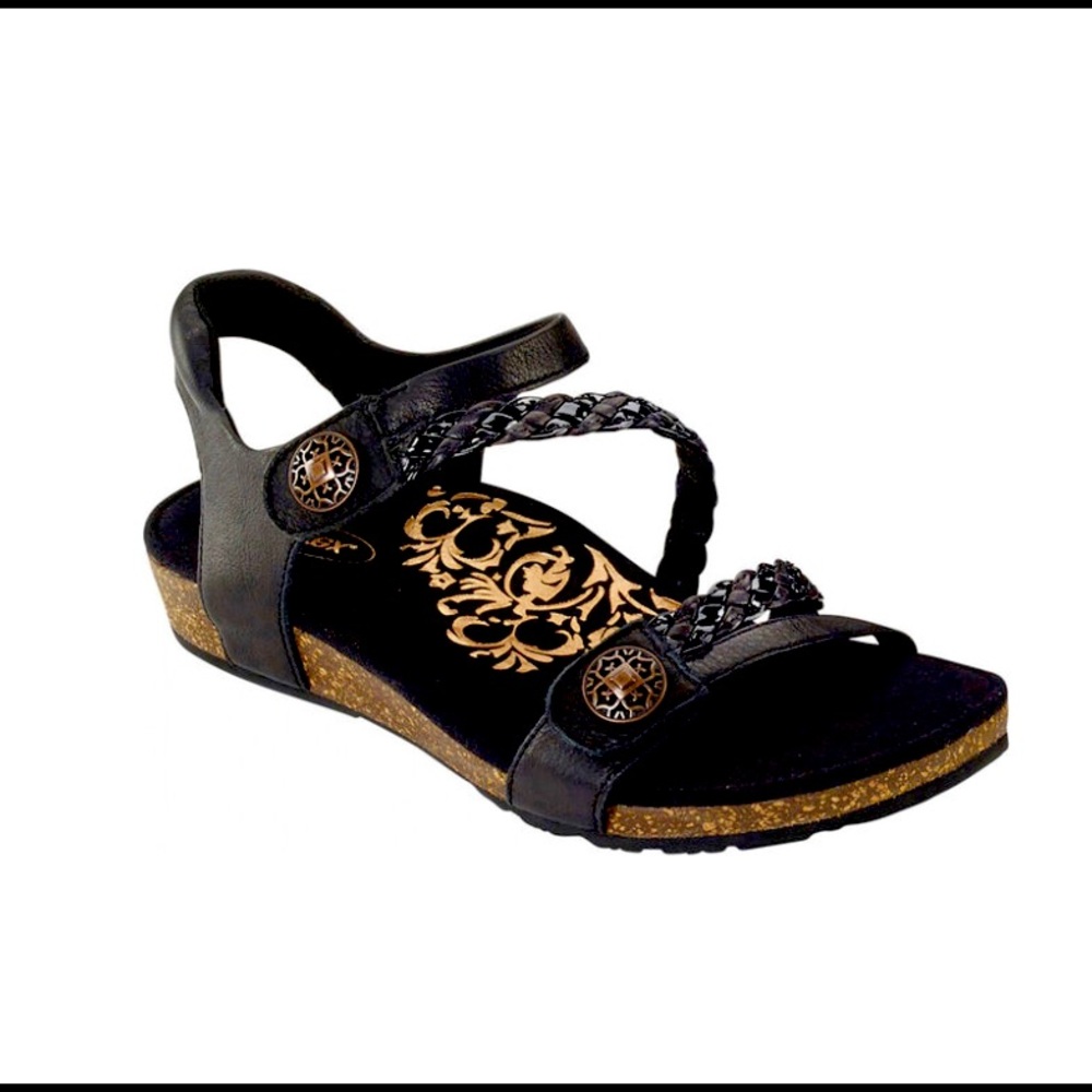 Aetrex Jillian Braided Quarter Strap